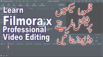 How to use filmora x in Urdu Hindi | Lunar Computer College