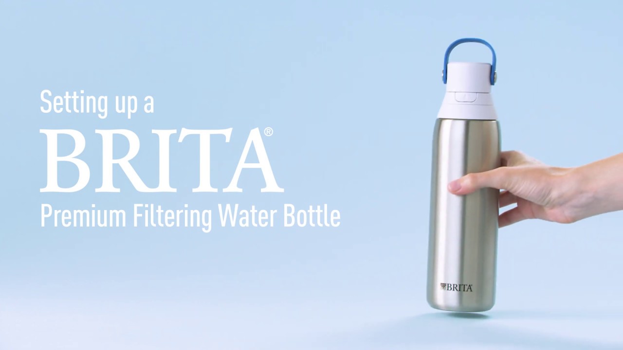 Brita Stainless Steel Water Filter Bottle 20 Ounce Carbon 1 Count