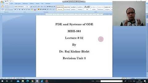 PDE #32 Cauchy Problem types Revision