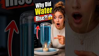 “Why Did Water Rise?! 😱 Candle Experiment Explained” #scienceexperiment #sciencefacts