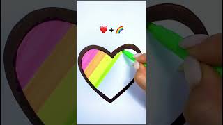 heart plus rainbow #coloring #amazing #art #cute #drawing #foryou #shots