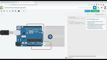 Tinkercad Arduino Potansiyometre ile analog giriş