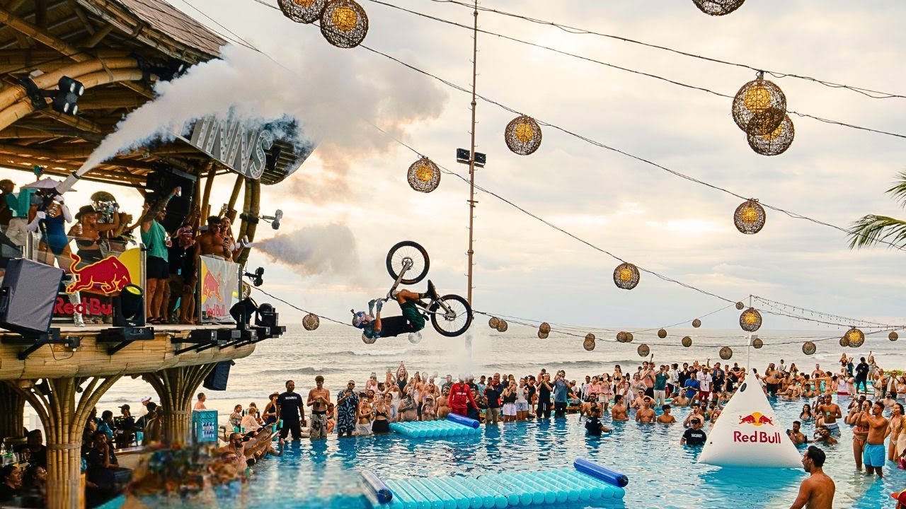 Red Bull x FINNS: The World’s First Beach Club Bike Stunt ft. Tomomi Nishikubo