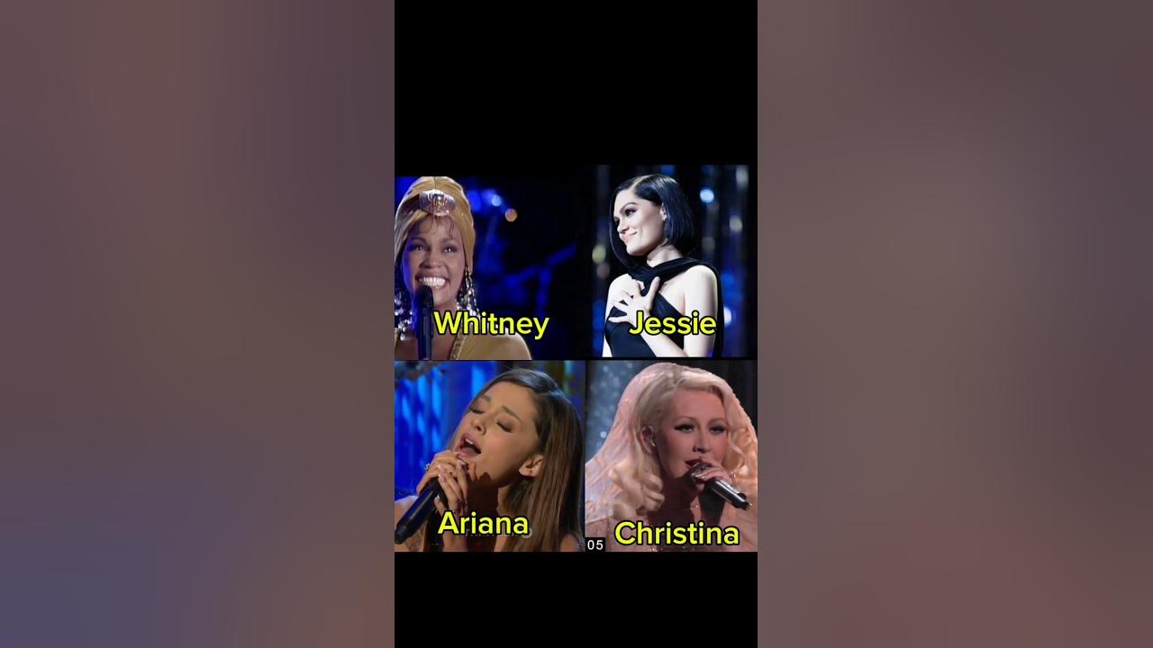 I have Nothing Battle #arianagrande #whitneyhouston #christinaaguilera #jessiej