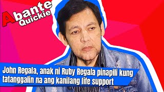 John Regala, anak ni Ruby Regala PINAPILI KUNG TATANGGALIN NA ANG KANILANG LIFE SUPPORT Profile