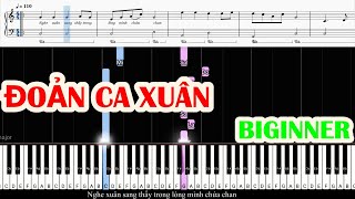 Miniatura de vídeo de "ĐOẢN CA XUÂN EASY - QUANG LINH | PIANO For BIGINNER"