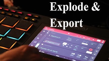 Learn how to explode and Export your mpc stems