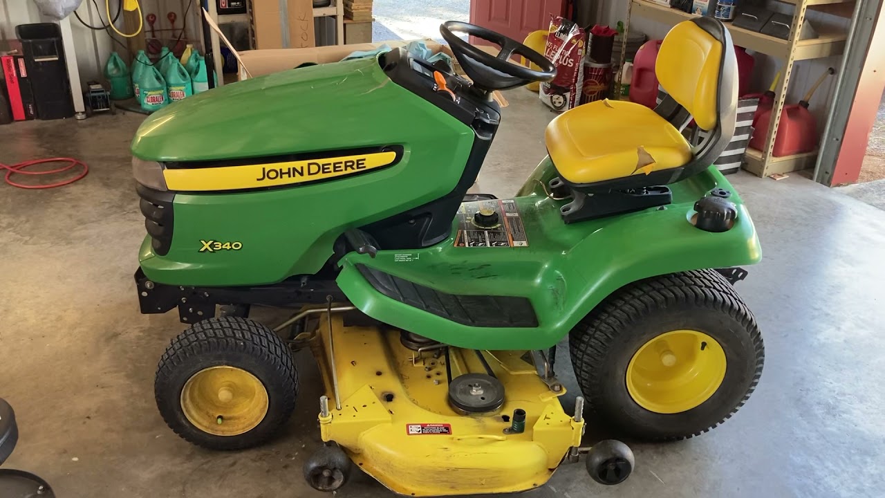 John Deere X340 Mower After 13 Years 308 Hours Part 1 Of Hood And