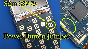 Samsung B315 Power Button Jumper Solution | Samsung b310e power Button Not Working problem