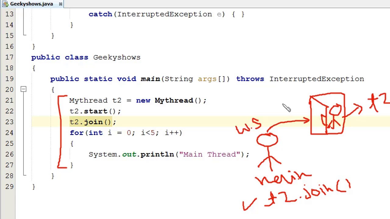 Example of Join ( ) Method in Java Programming (Hindi ...