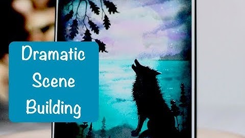 Dramatic Scene Building- Ink Blending and Lavinia Stamps