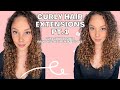 HONEST Curly Hair Extensions Review pt 1 : Prep | Curls by Bebonia