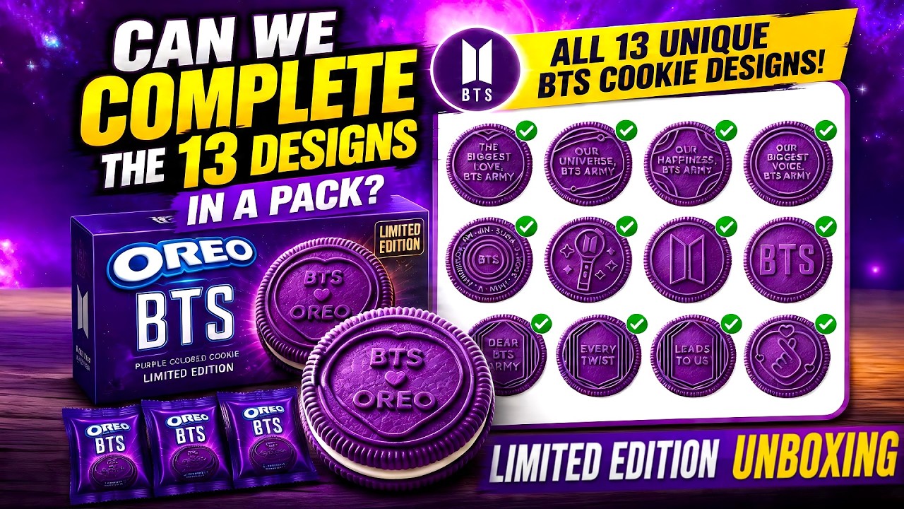 OREO BTS プレートセット 💜⟭⟬💜 Unboxing the BTS x Oreo to see