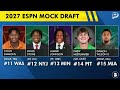 2027 NFL Mock Draft: ESPN’s Jordan Reid’s Round 1 Projections
