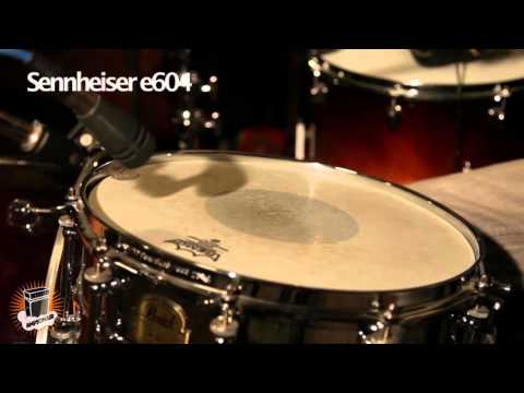 Sennheiser e 604 on Snare - Pearl IP1465 14"x6,5"