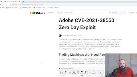 Adobe CVE-2021-28550 Zero Day Exploit