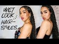 Came thru dripping | 2 WET LOOK HAIRSTYLE TUTORIALS FOR CURLY HAIR - Lana Summer