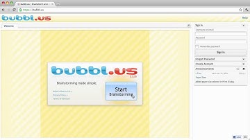 Using bubbl.us to Create Mind Maps