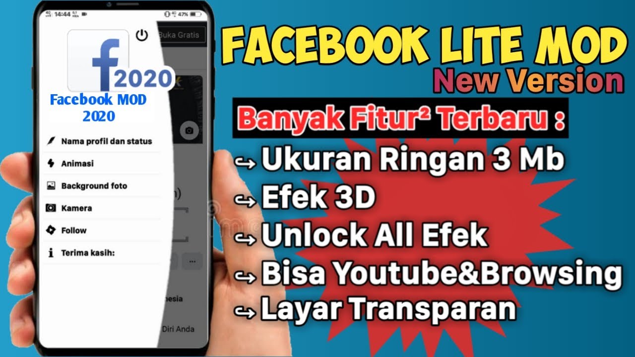 Facebook Lite MOD 2020 Versi Terbaru Tanpa harus di Ekstrak&No