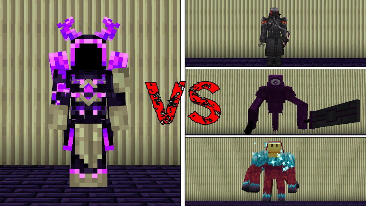 The Nightwarden (no Lifesteal) vs. Strong Bosses | Part 2 | Minecraft Mob Battle 52b
