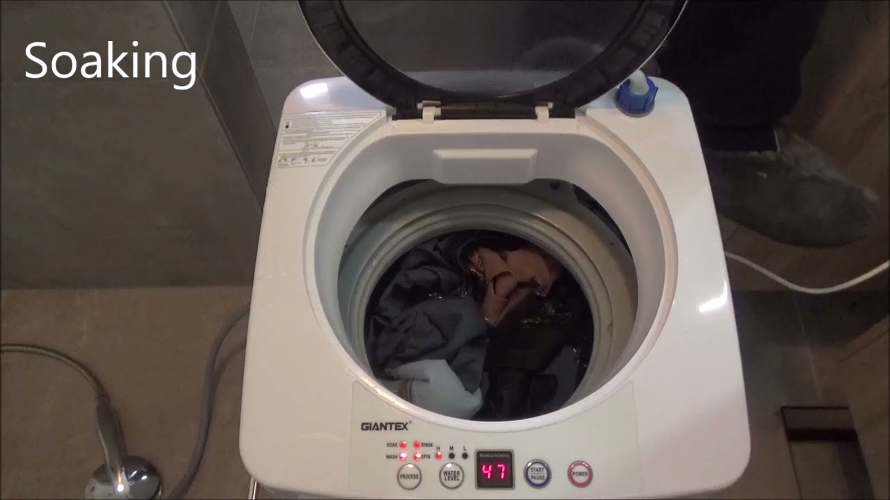 How To: Laundry for a Small Home  Review Black+Decker BPWM09W Portable  Washer Demo Unboxing - julia caban