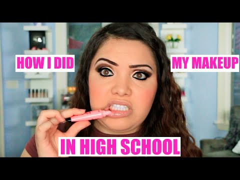 How I Did My Makeup In High School CHALLENGE!