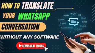 How to translate WhatsApp messages without any software. #whatsapptricks #tricks #gbwhatsapp #tips screenshot 4