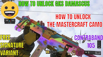 HOW TO UNLOCK FREE DAMASCUS GKS MASTERCRAFT CAMO BLACK OPS 4