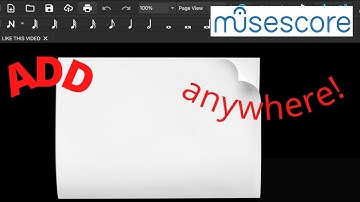 Musescore Tip! You can add a blank page for text only! But   😬