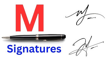Modern M signature styles you must try | Signature tutorial for letter M