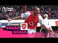 Amazing arsenal goals  henry bergkamp aubameyang  squad goals