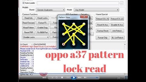 how to read oppo a37 pattern lock