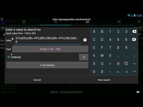 How to search for an array of bytes with varying values - GameGuardian