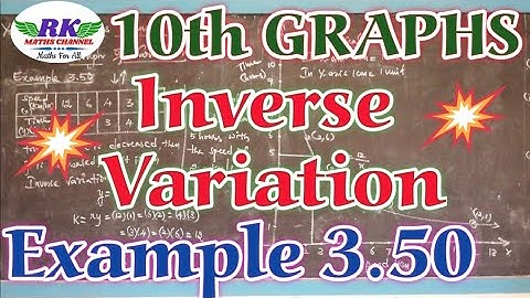 TN 10th Maths|Graph of Variation|Example 3.50|in tamil
