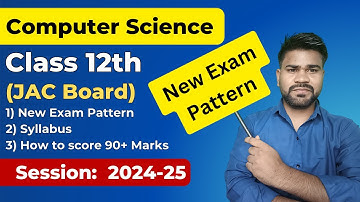 Computer Science | New Syllabus | Class 12 | JAC Board | Rajan Sir Computer king