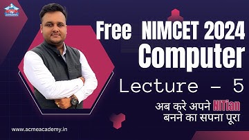 NIMCET 2024 Computer Lecture 05 | Problems on Compliments | Best MCA Coaching in Raipur & Lucknow