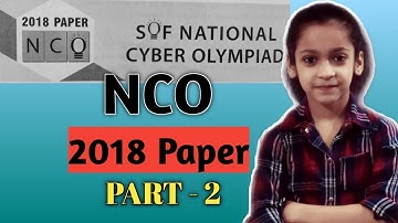 NCO Class 3 Previous year paper |National Cyber Olympiad | Olympiad preparation