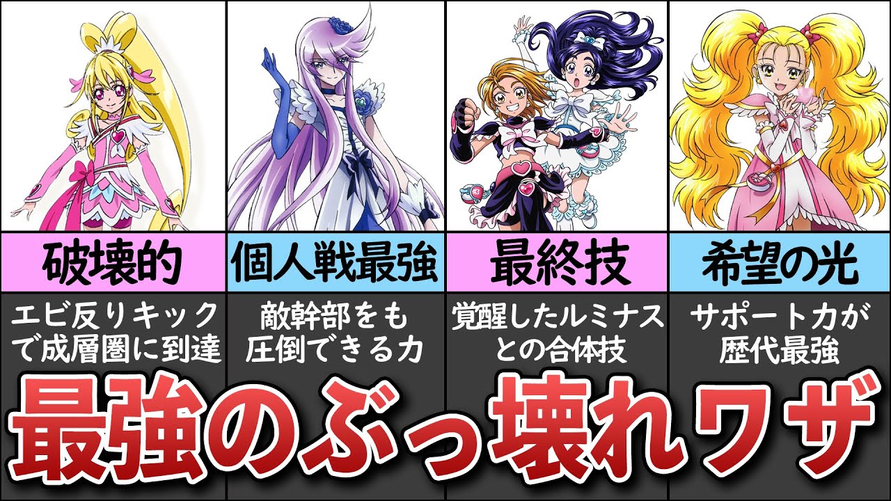 ゆっくり解説 歴代プリキュアで最強の必殺技ランキング Youtube