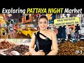 Omg trying thai street food  pattaya night market   pattaya thailand pattayanightlife