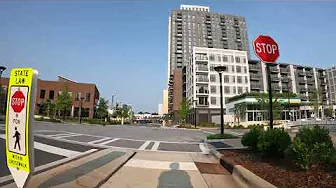 Biking around The Bowl at Ballantyne