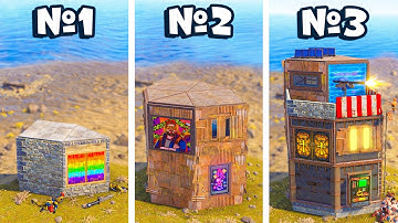 Дом 3 в 1 или  КАК ЗАСТАВИТЬ СОСЕДЕЙ ПЛАКАТЬ в раст rust