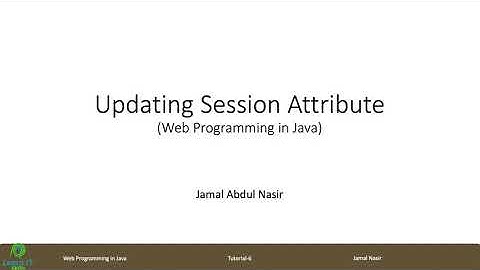 [Tutorial 6] Updating session attribute value in Java Web Application