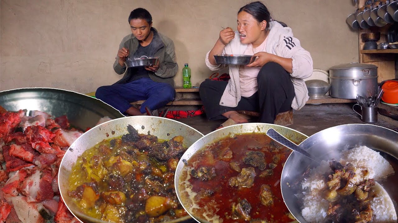 Delicious Pork Curry having II Jina's Pork Curry recipe@Alone Adhiraj