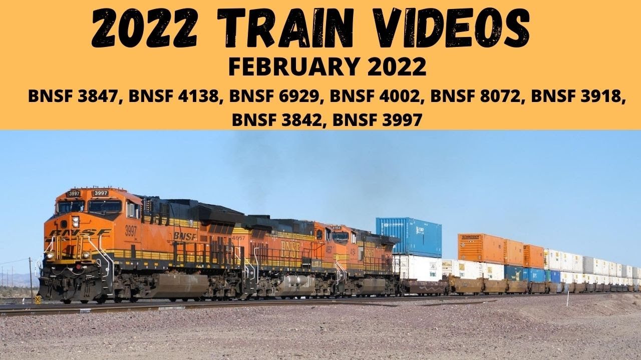 Needles Sub Railfanning BNSF Trains February 17, 2022