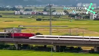 Footage of Fuxing bullet train overtaking regular train goes viral in China