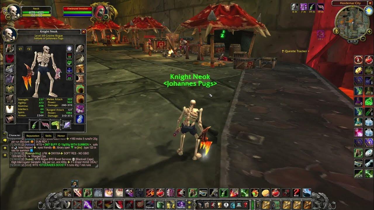 Final preparations T0.5 quest solo rogue, wow classic era YouTube