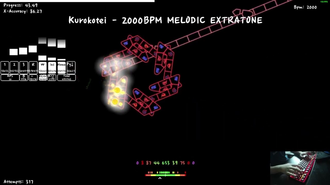 Kurokotei - 2000BPM Melodic Extratone Clear! | Lvl. 20.5 A Dance of Fire and Ice