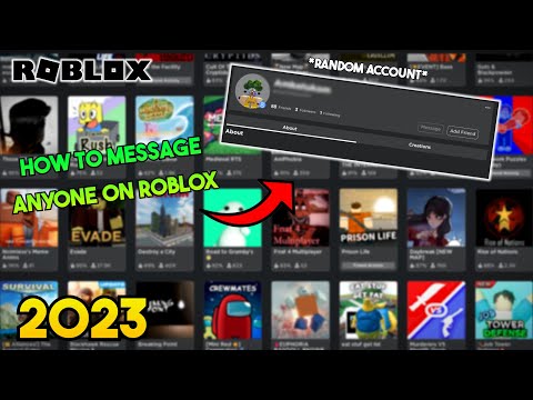 How to message someone on roblox without friending them