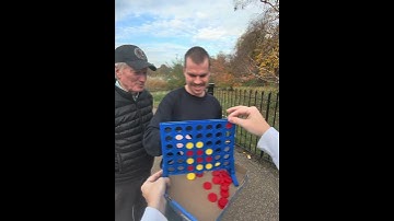 Playing random people at connect 4 #connect4 #game #public