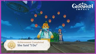 She Said "I Do" | Hidden Achievement | v5.8 Guide | Genshin Impact
